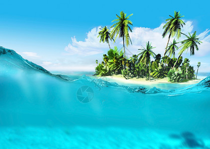 热带岛屿和海洋景观图片