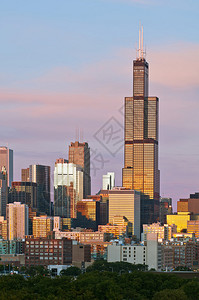 威利斯塔和芝加哥日图片
