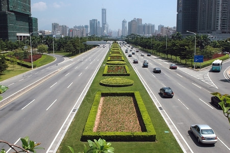 广东省深圳市沈南路主干道图片