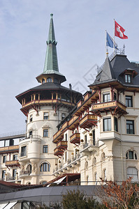 豪华瑞士酒店背景图片