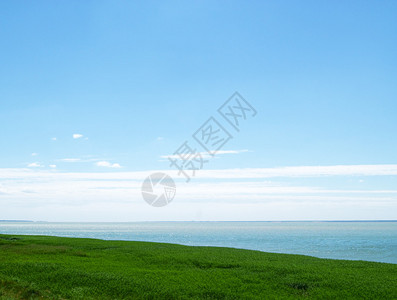 海景观浅蓝色的泻湖图片