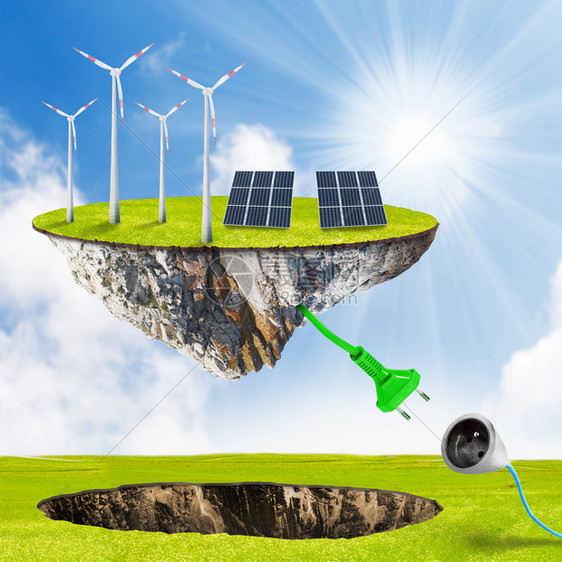 绿色能源可再生资源概念图片