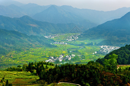 婺源的乡村景观图片