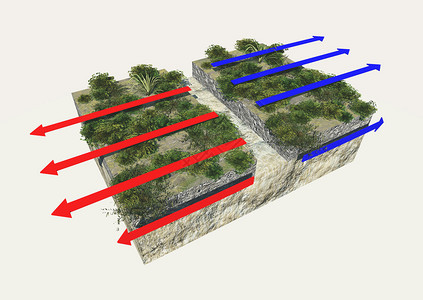 构造板块地震图片