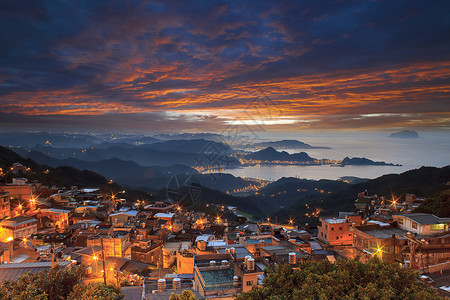 丽江夜景Jiufen背景