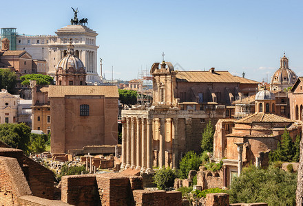 罗马一些古罗马的废墟论背景图片