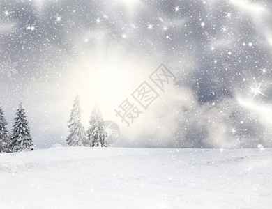 圣诞背景有雪背景图片
