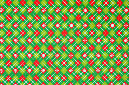 关于红色和绿色模式的圣诞包装文件作为图片