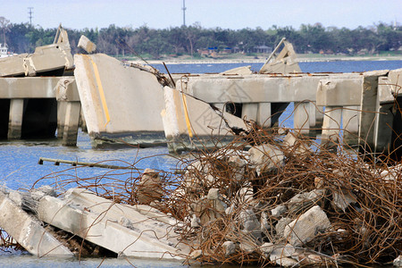 路易斯安那州卡特里娜飓风之后的高清图片