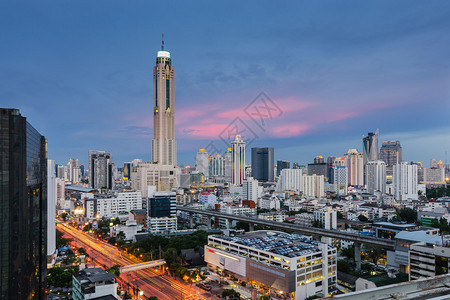 曼谷Baiyok塔背景图片