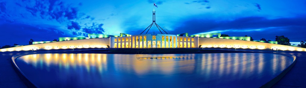 澳大利亚堪培拉议会全景图片