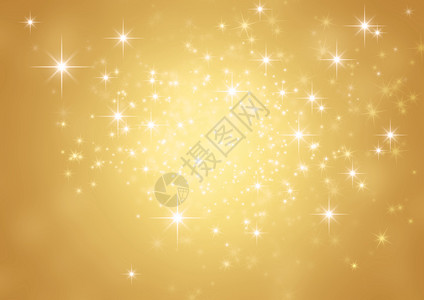 星光下闪亮的金色背景图片