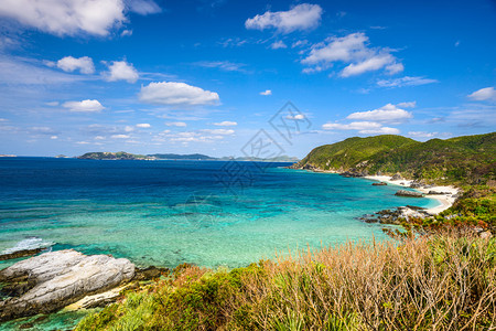 冲绳的鸟木日本海岸风景图片