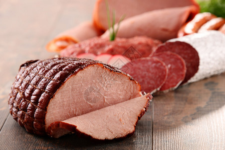 各种肉类产品包背景图片