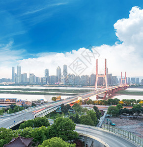 上海交通高峰时段的城市互交桥Ha图片