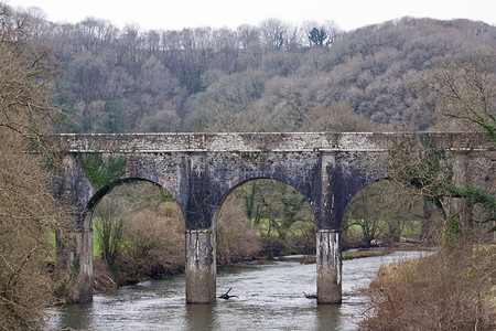 英格兰德文郡托里奇河上的旧石桥图片