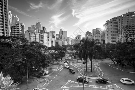 巴西圣保罗市中心早晨图片