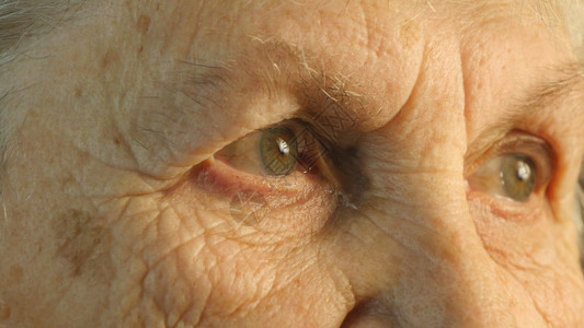 一个老妇人凝视图片