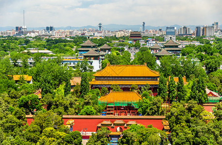 景山公园寿皇宫景观北京图片