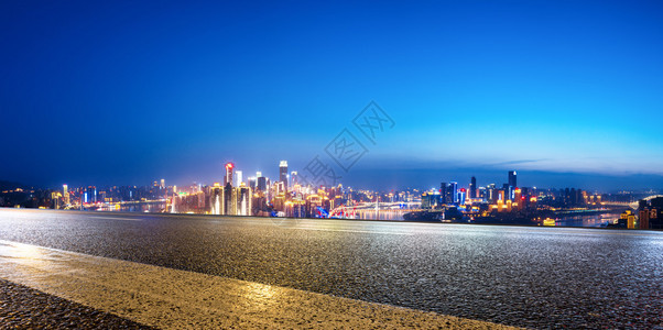 清晨重庆的城市风景和天线图片
