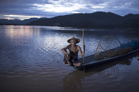 在湄公河流域泰国劳斯Thai图片