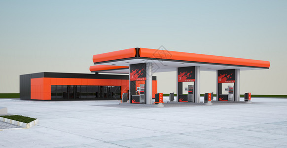 燃气加油站图片