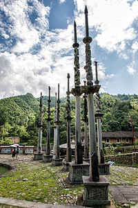 客家山歌石龙柱子塔下村福建背景