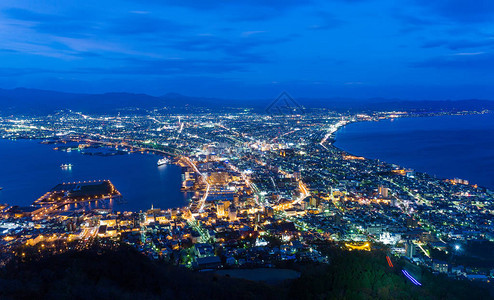 日本函馆夜景图片