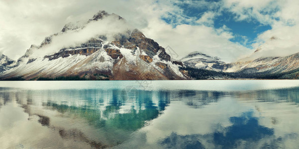 Lake全景湖反光图片