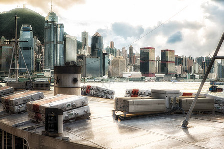 天星小轮屋顶细节在香港图片