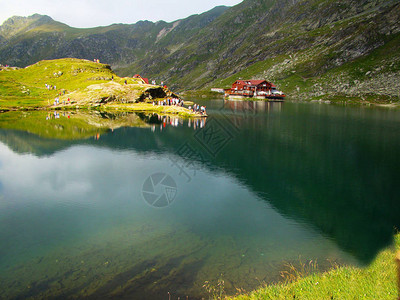 水墨山水自然山水森林背景