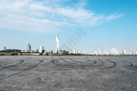 有南京都市风景的空路图片