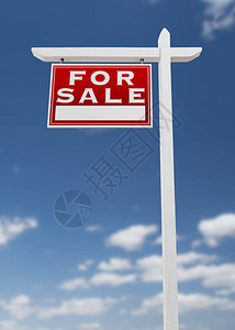 左对面出售房地产标志背景图片