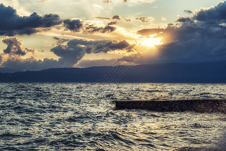 马其顿奥赫里德湖美图片