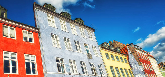 全屋整装丹麦哥本哈根有彩色房背景