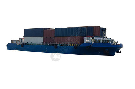 海上集装箱货轮货物运输图片