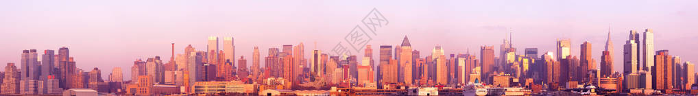 美国纽约州纽约市曼哈顿市中城和上城曼哈顿的超高分图片
