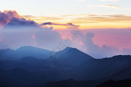 夏威夷毛伊岛Haleakala火山的图片