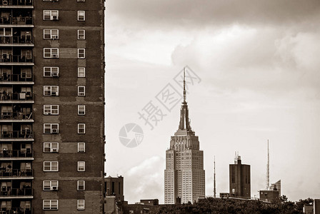 帝国大厦和曼哈顿天际线图片