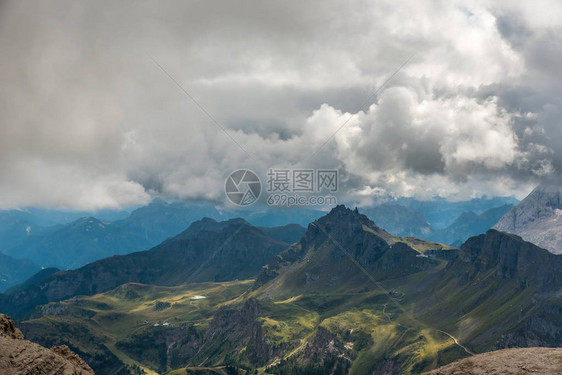 白云岩意大利ValGardenaPasso图片