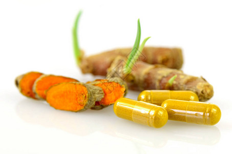 TurmericCurcumalongaL替代药物斯帕产品和食品成分的图片