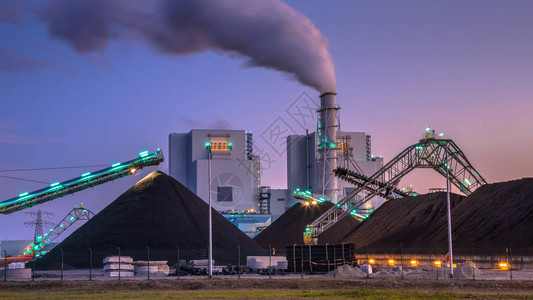 煤电厂在全球发电中发挥着至关重要的作用背景图片