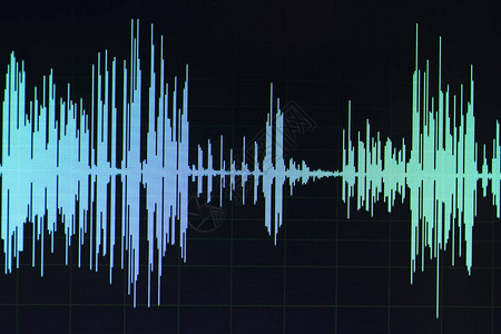 音频波演播室编辑计算机程序屏幕显示屏幕上的声音图片