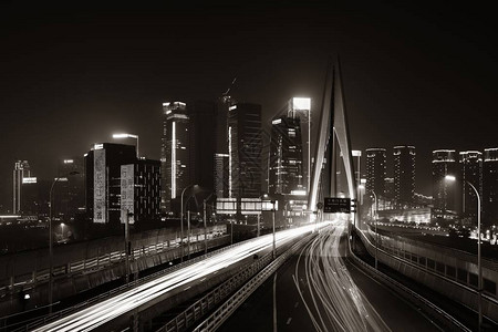 晚上在重庆的桥图片