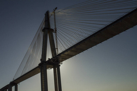 里约内格罗大桥的轮光片正在建造中马瑙斯图片