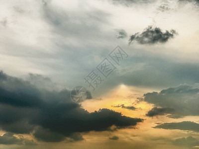 日落和云背景图片