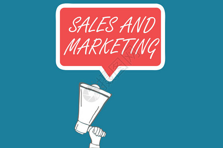 手写文本销售和营销概念意义促进销售商品图片