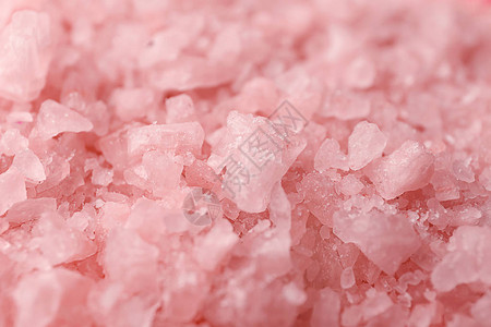 粉红色的海盐特写图片