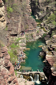 云台山红石峡谷景观图片