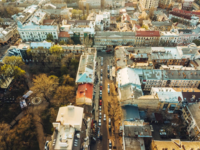 鸟瞰大城市的照片背景图片